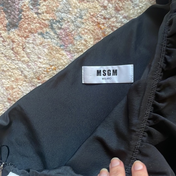 MSGM one shoulder ruffle sleeve jumpsuit - Picture 4 of 6